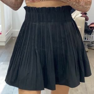 Zara Size Xs Black Pleated Skort High Rise